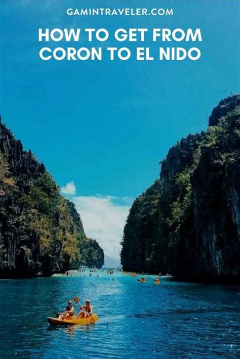 How to get from Dumaguete to El Nido by plane, bus or ferry .
